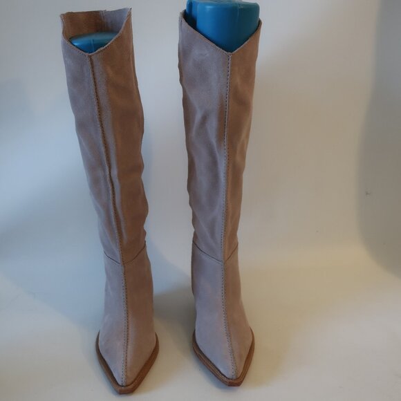Free People Shoes - NWOB Womens Free People Beige Suede Western Boots 36 US/6